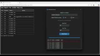 Port Scanner in Python — GUI + Report | Cybersecurity Demo