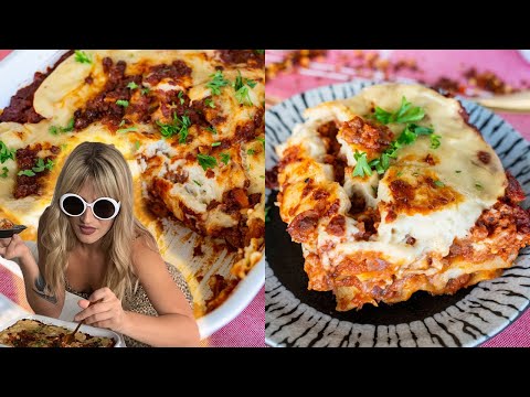 BEST VEGAN LASAGNA EVER (Cheesy AF) | How to Make Meatless Lasagna