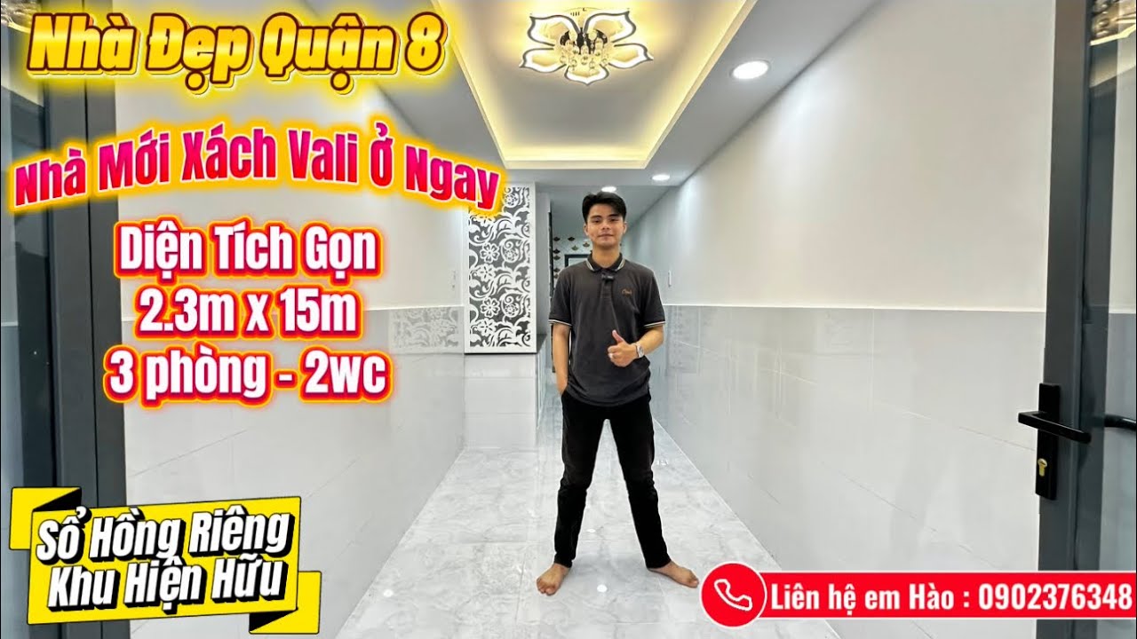 Nhà Đẹp Quận 8 || Đường Hồ Thành Biên || Nhà Gọn Giá Tốt || Thương Lượng Chính Chủ || Sổ Hồng Riêng