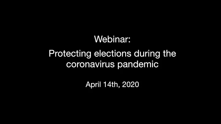 Protecting elections during the coronavirus pandemic