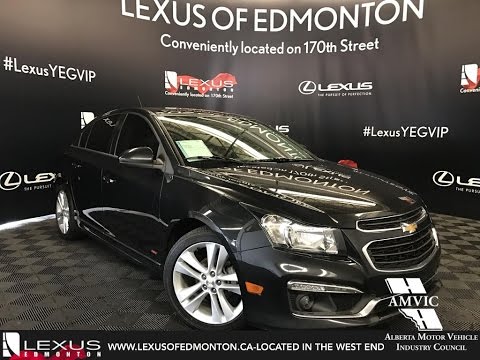 Used Black 2015 Chevrolet Cruze Ltz Walkaround Review Whitecourt Alberta