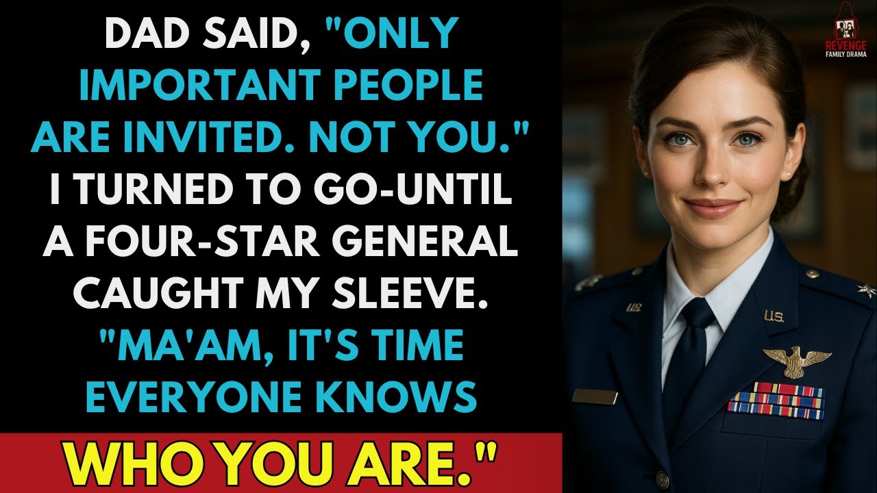 My Dad Mocked Me in Front of Everyone — Until a Four Star General Said, “Ma’am, This Way ”
