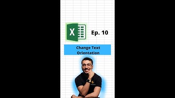 How to change the text orientation in #Excel