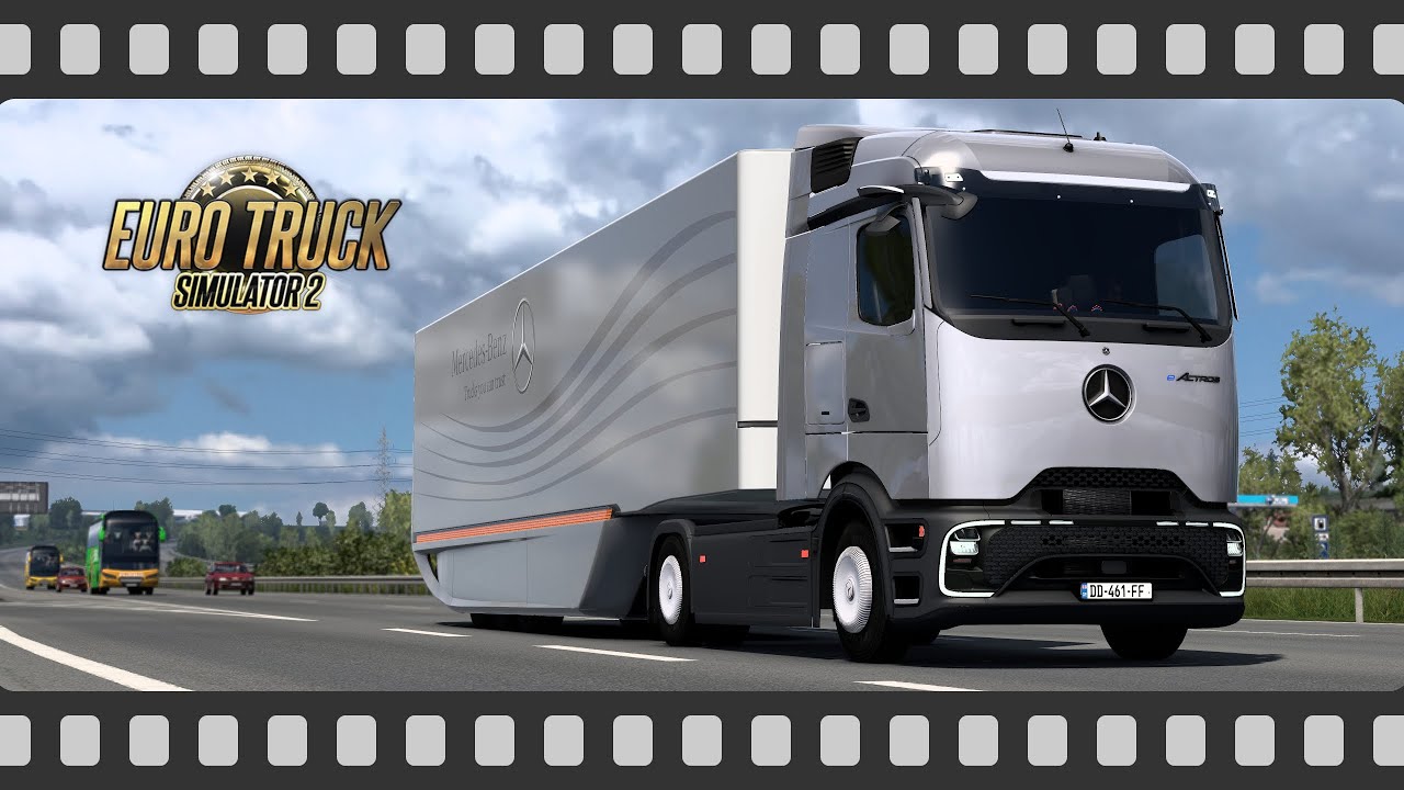 長距離も重量物も無問題！ドイツの巨星が送り出す次世代BEVトラック Mercedes-Benz eActros MP6 (ETS2)