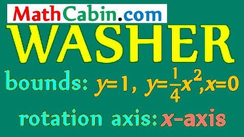 ∫ Volume by Rotation Integration: Washer Method problem ! ! ! ! !