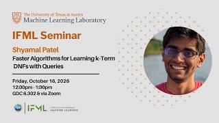 10/16/26: Faster Algorithms for Learning k-Term DNFs with Queries