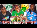 TRYING STARBUCKS HOLIDAY DRINKS WITH BINKS AND TAKEEYA  (HILARIOUS)