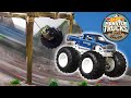 Monster Trucks Take on Bigfoot’s Swinging Tire Challenge! 🚗 🔥 | Hot Wheels