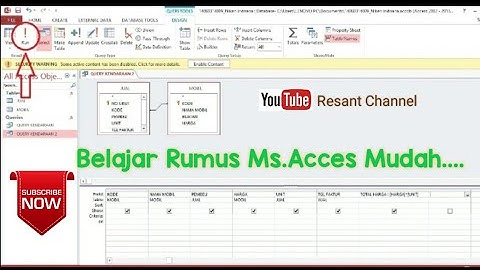 🔴 Belajar Rumus Perhitungan Microsoft Access