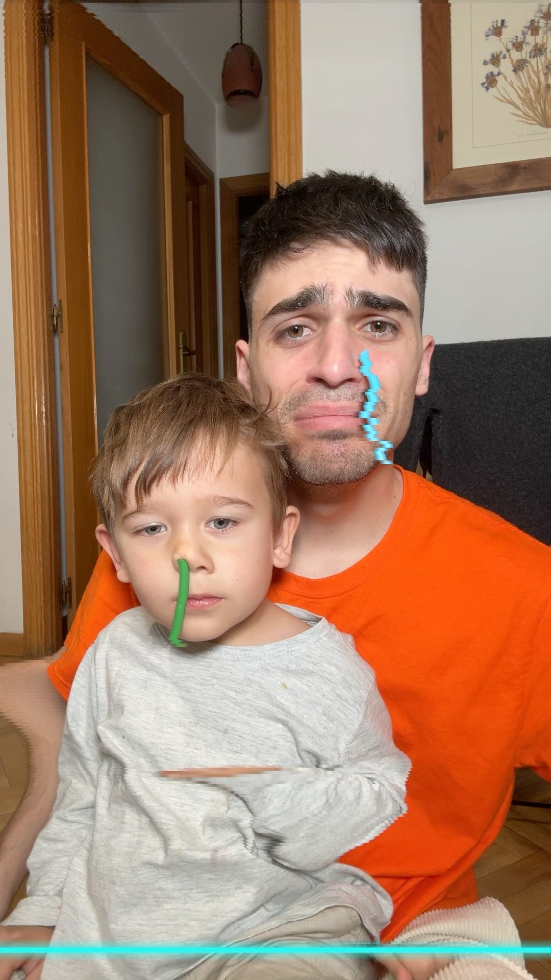 Vaya moco tenía ?