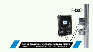 F 4300  Clamp-on Ultrasonic Flow Meter Waveform Capture Instructions