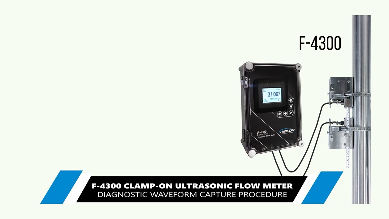 F 4300 Clamp-on Ultrasonic Flow Meter Waveform Capture Instructions ...