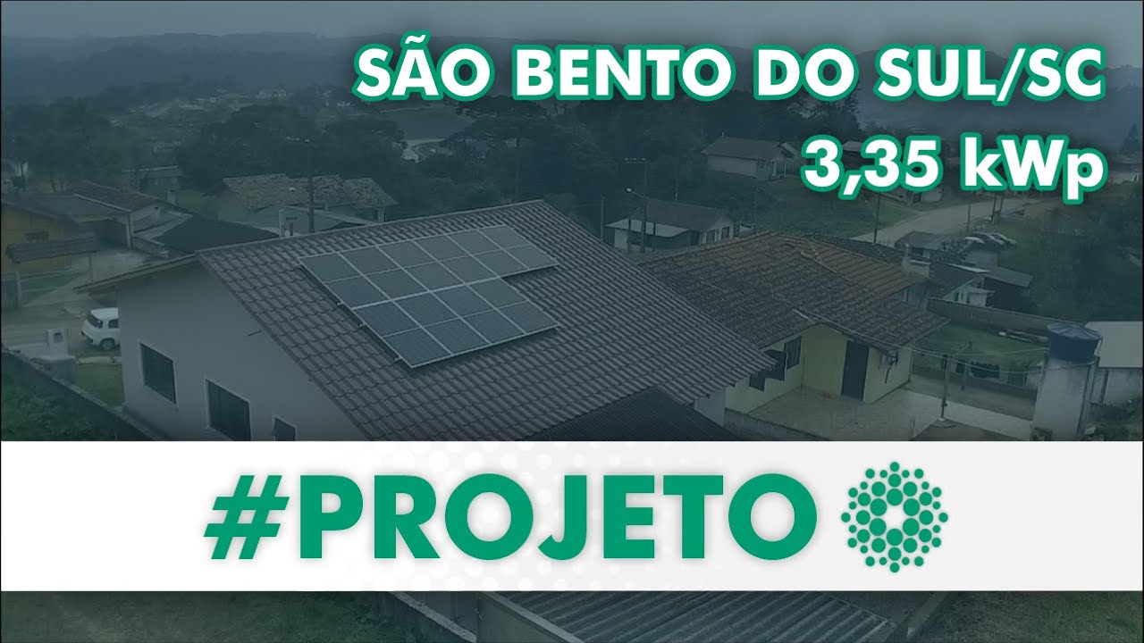 Energia Solar em São Bento do Sul/SC - Sistema 3,35kWp - TeraSolar