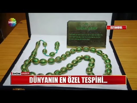 Dünyanın en özel tespihi...