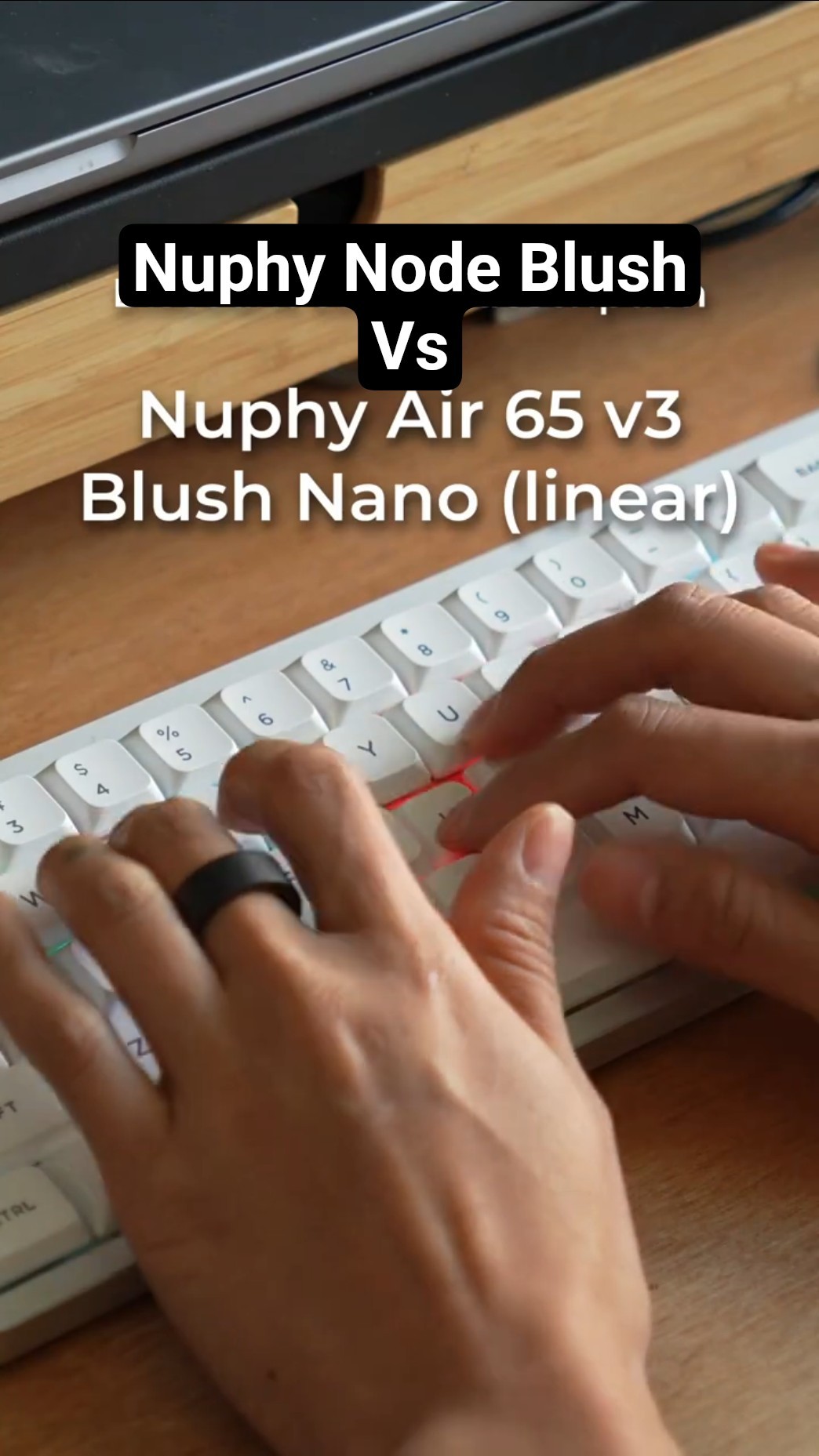 Nuphy BLUSH Nano (linear) switch on Node VS Air sound typing