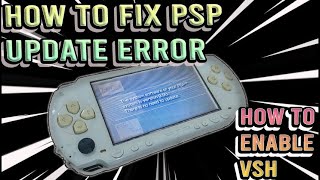 How to fix PSP Update error | Enable VSH Settings | PSP Recovery Menu | 2022