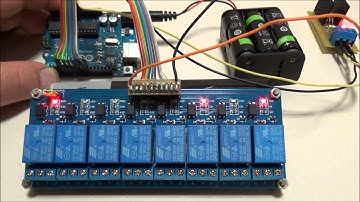 Arduino UNO R3 e 8 relè - Sketch di Natale col modulo HL-58S