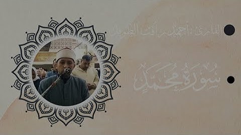 خواتيم سورة محمد ـ الشيخ أحمد رأفت الطويل
