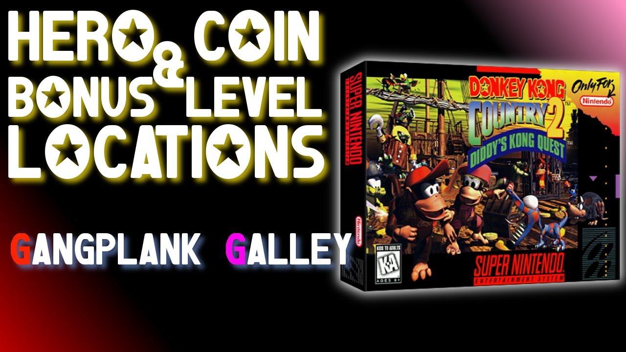 Donkey Kong Country 2 - Gangplank Galley - DK (Hero) Coin & Bonus