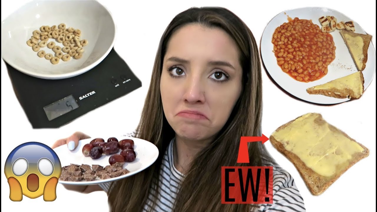 Eating RECOMMENDED SERVNG SIZES for 24 HOURS! | ThoseRosieDays