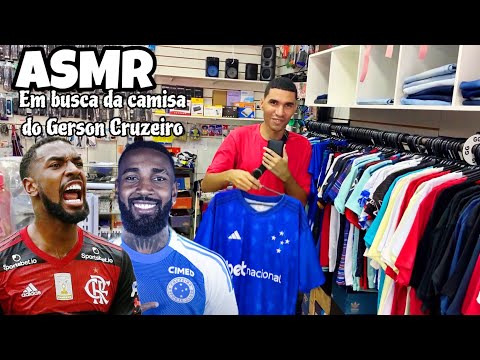 ASMR VLOG: EM BUSCA DA CAMISA GERSON CRUZEIRO! Achei ela e vou mostrar?!