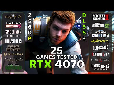 RTX 4070 Test In 4K With 25 Games 🔥 | Ray Tracing - DLSS 3