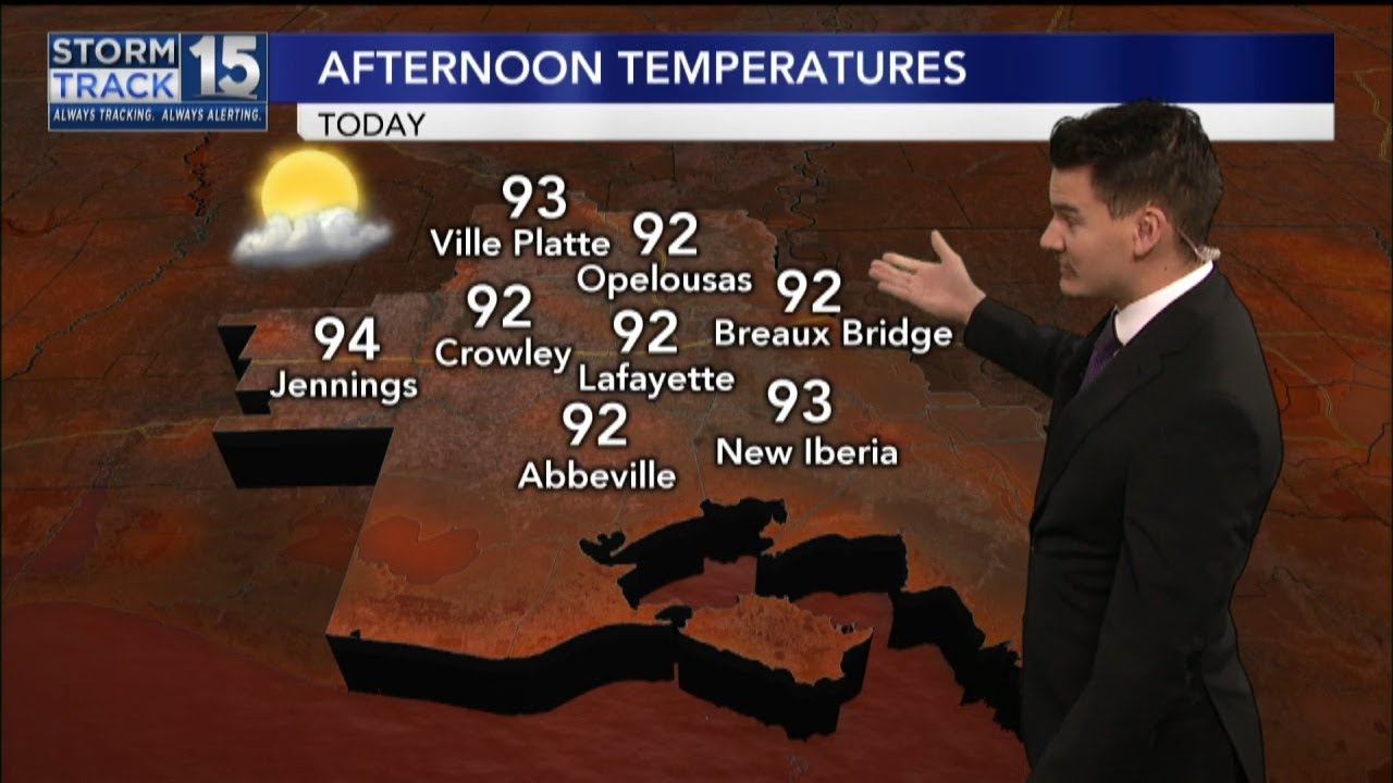 Heat Sticks Around Today, Fall Front Still Expected Friday - YouTube