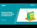 How to Suppress and Un-Suppress Components | Siemens NX prior versions