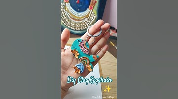 Handmade Keychain🔑  #handmade #diy #shorts #keychain #youtubeshorts  #craft #art #clay #clayart