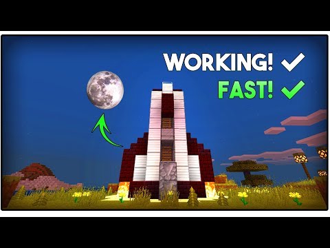 How to Make the Fastest Working Rocket  - Minecraft PE (Command Block)
