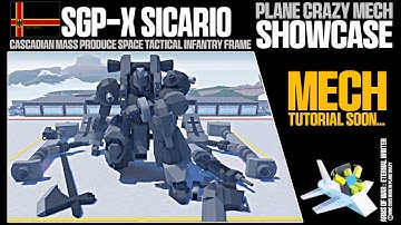 SGP-X SICARIO Cascadian Mass Production Mech [TUTORIAL OUT]  | Plane Crazy Mech Showcase
