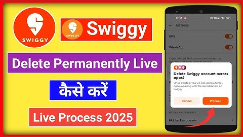 How to Delete Swiggy Account Permanently