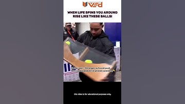 Why Do the Balls RISE When Spinning? 😳🎾 Physics Magic! #shorts #viral