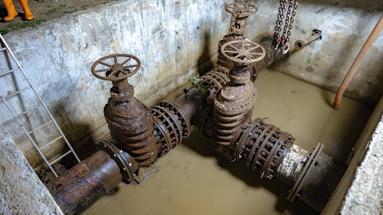 DN 600 tolózárakna rekonstrukció