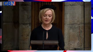 Prime Minister Liz Truss reads at Queen Elizabeth II’s state funeral.