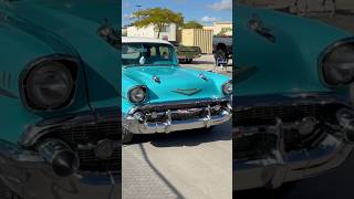 1957 Chevrolet Bel Air 4 Door Classic Car #chevrolet #classiccars #carshow #americancars
