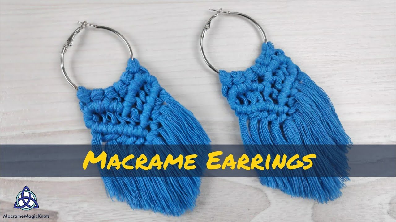 DIY | Most POPULAR Macrame Earrings Design on the MARKET | Macrame Jewelry