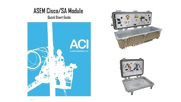 ACI ASEM Cisco/SA 1G RF Module Quick Setup Guide