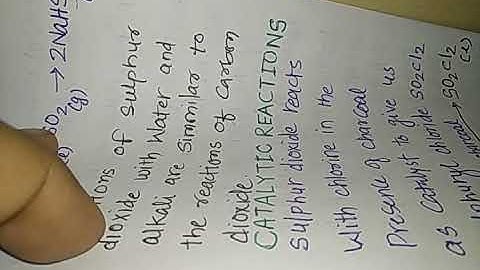 SO2 Catalytic reactions,SO2as reducing agent,S tructure