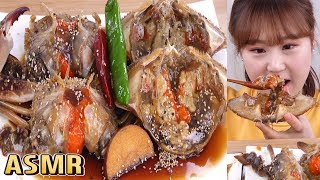 ASMR Mukbang｜Eating Soy sauce marinated raw crabs of Korea (Ganjang Gejang) ^^*