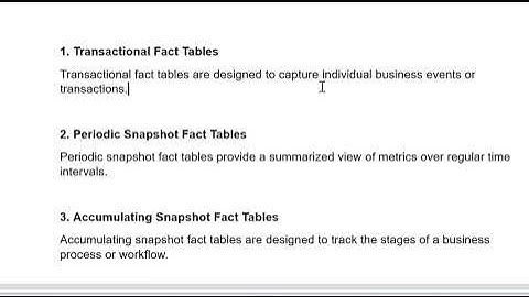 ep 3  - Types of Fact tables -  Data Modelling interview questions