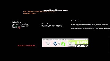 E-frag.net vs. FlipSid3 | CSGO Bet Prediction 18.1.2016