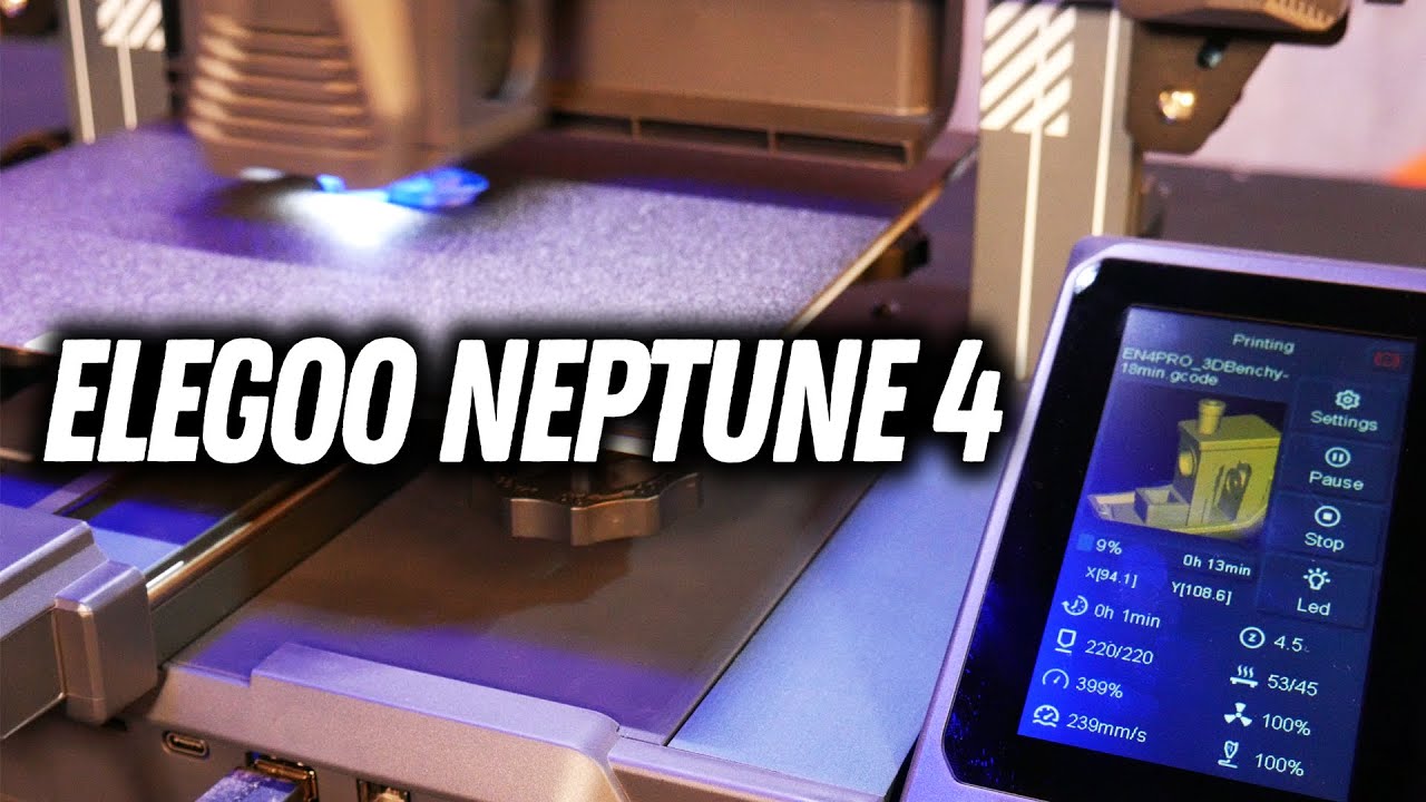 The NEW Elegoo Neptune 4 / 4 Pro Printer - First Look 