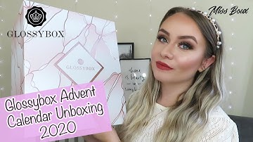 *SPOILER* GLOSSYBOX ADVENT CALENDAR 2020 UNBOXING & DISCOUNT CODE
