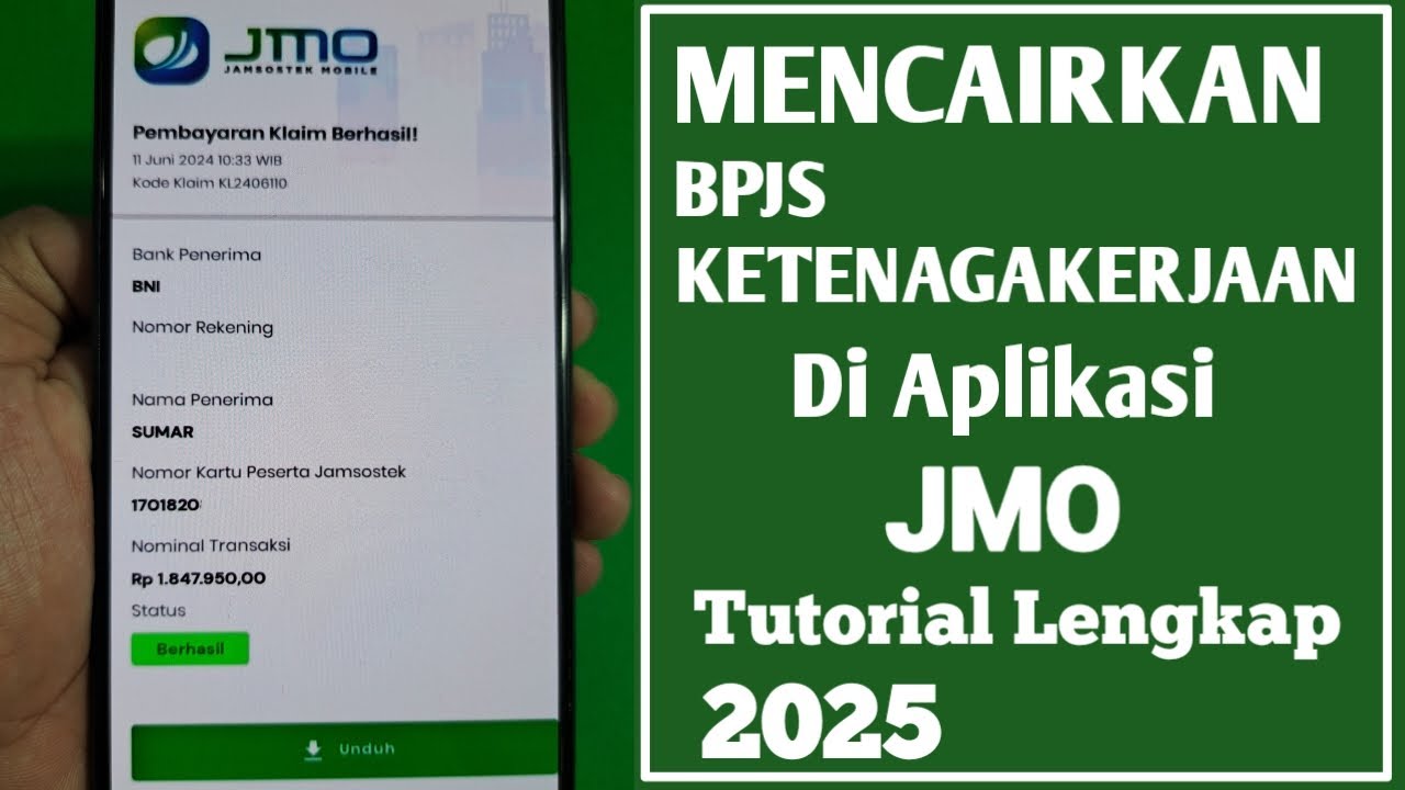Cara Mencairkan BPJS Ketenagakerjaan Secara Online Lewat JMO 2025 - YouTube
