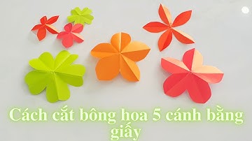Cách Cắt Bông Hoa 5 Cánh Bằng Giấy Siêu Dễ: Trang Trí Cực Xinh, Ai Cũng Làm Được!