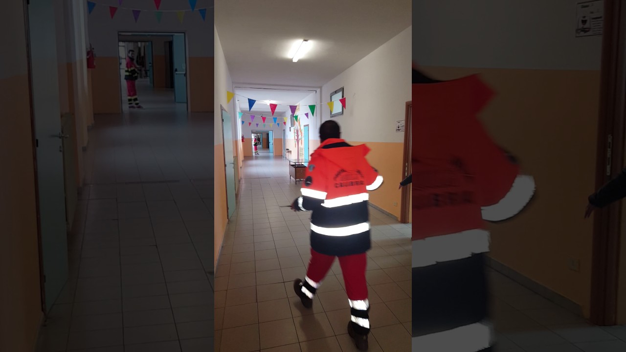 Evacuazione scuola esercitazione Taurianova