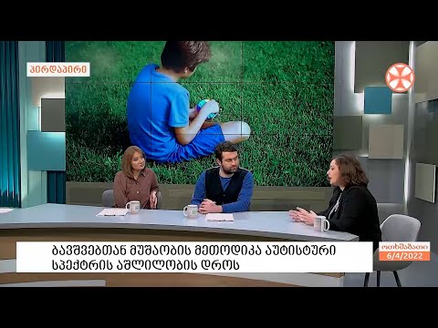 ელენე  გურგენიძე - აუტიზმის სპექტრის მქონე ბავშვებთან მუშაობის სპეციფიკის შესახებ