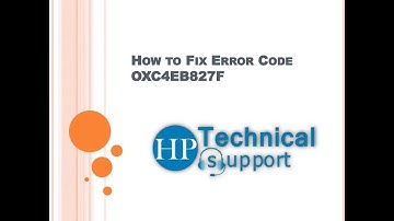 How to Fix Error Code OXC4EB827F