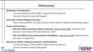 A Clinical Overview of cfDNA Screening: CA Prenatal Program Screening Webinar 1 (90 minutes) screenshot 3
